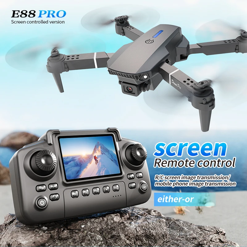 Kids Outdoor Exercise Equipment - Profissional e88 pro drone com tela