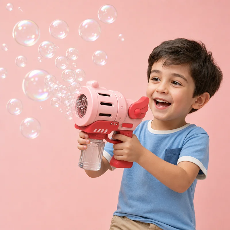 Kids Outdoor Music - Máquina de Bolhas Elétrica com Luzes