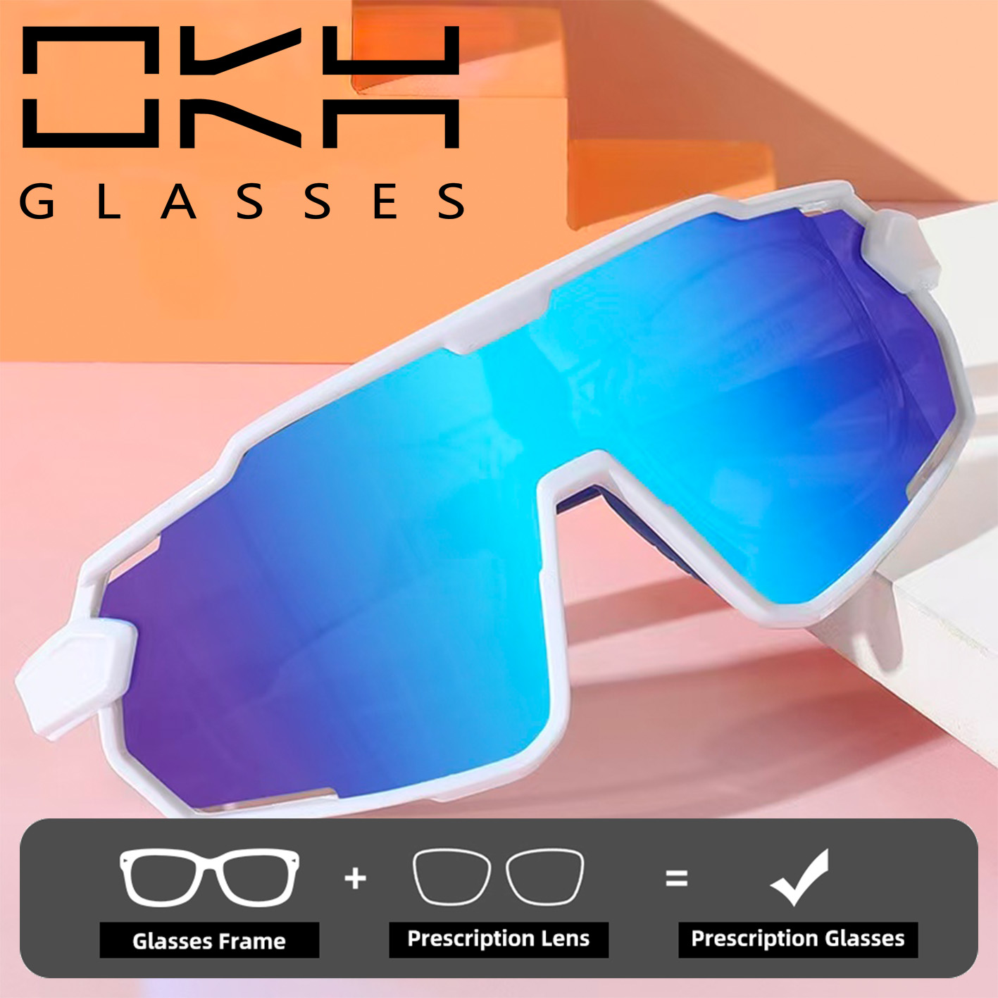Kids Outdoor Frame - OKH Óculos de ciclismo para crianças,