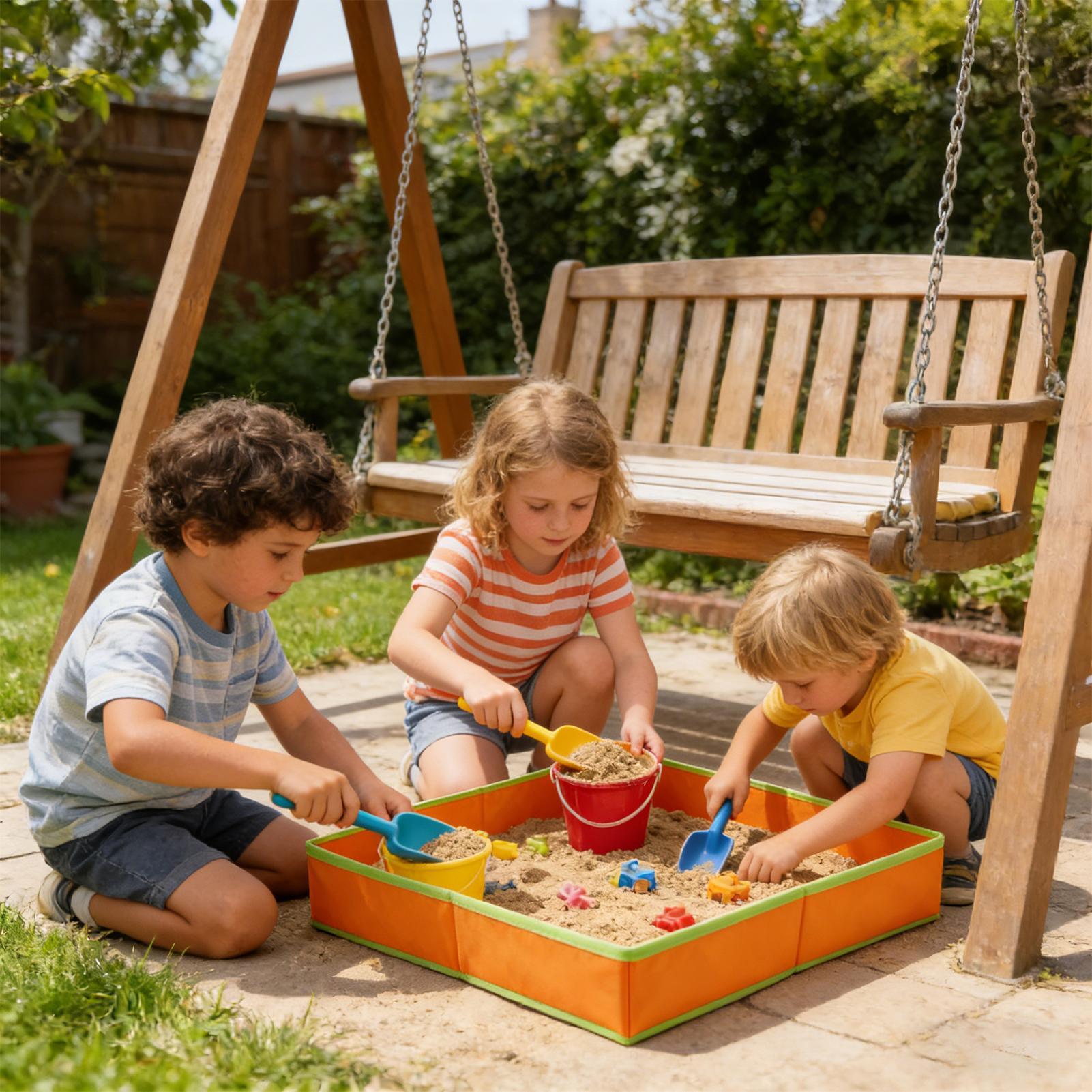 Kids Outdoor Picnic Table - 1PC Mesa de Areia para Crianças,