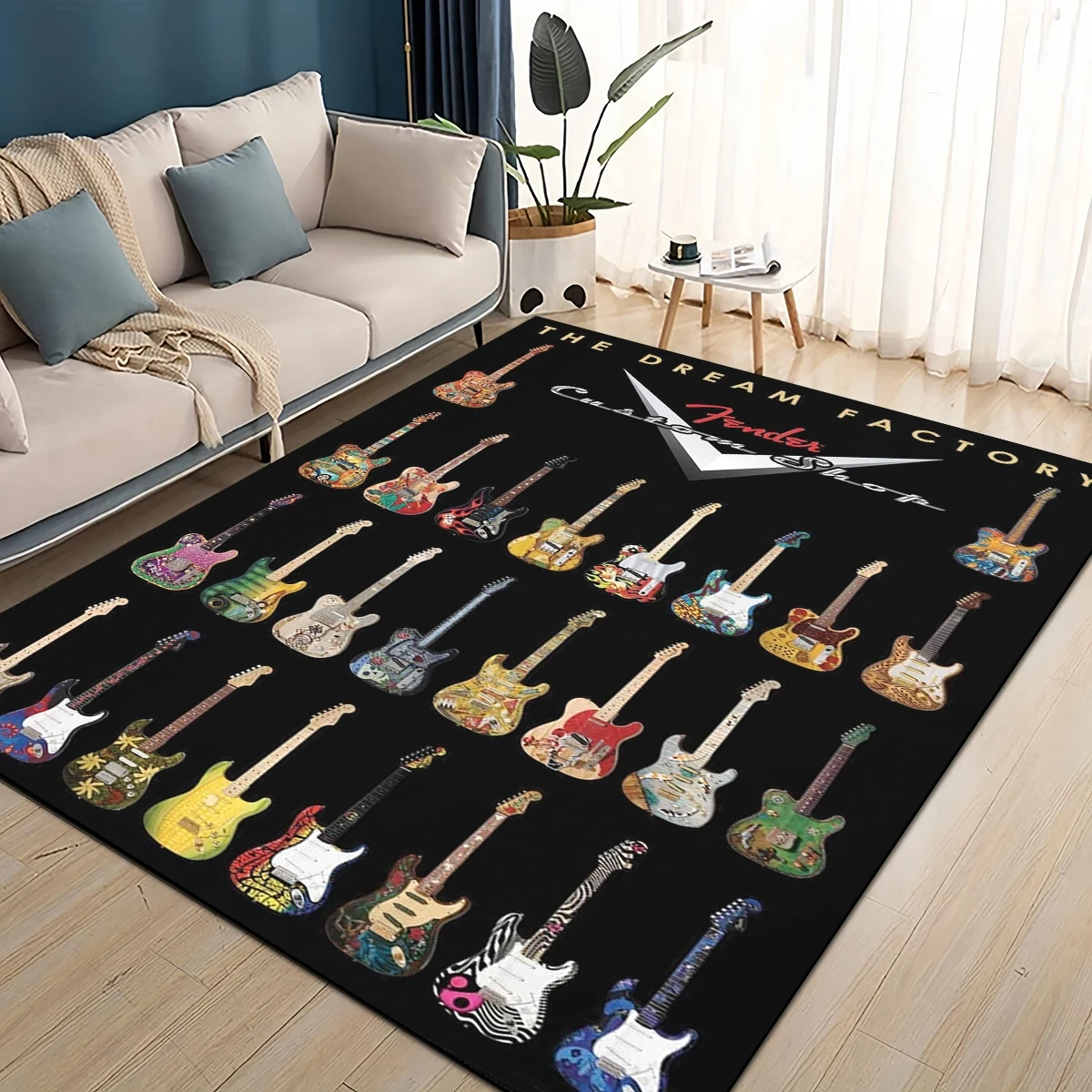Kids Outdoor Instruments - 3d retro fender logotipo instrumentos de