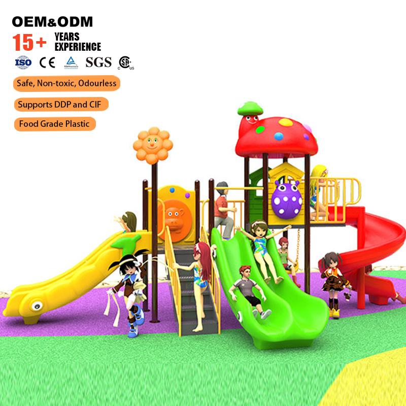 Kids Outdoor Swing Set With Slide - Equipamento de recreação multifuncional para crianças