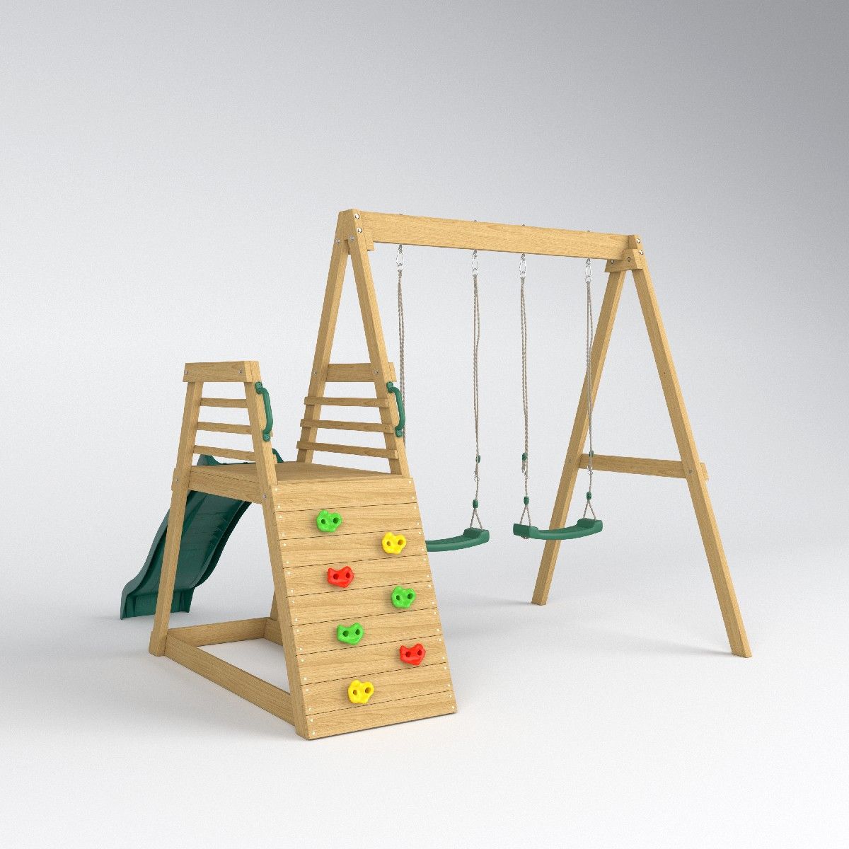 Kids Outdoor Swing Set With Slide - 2026 Playground Infantil Inflável e de