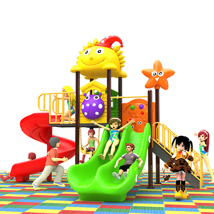 Kids Outdoor Swing Set With Slide - Grande equipamento de diversões ao ar