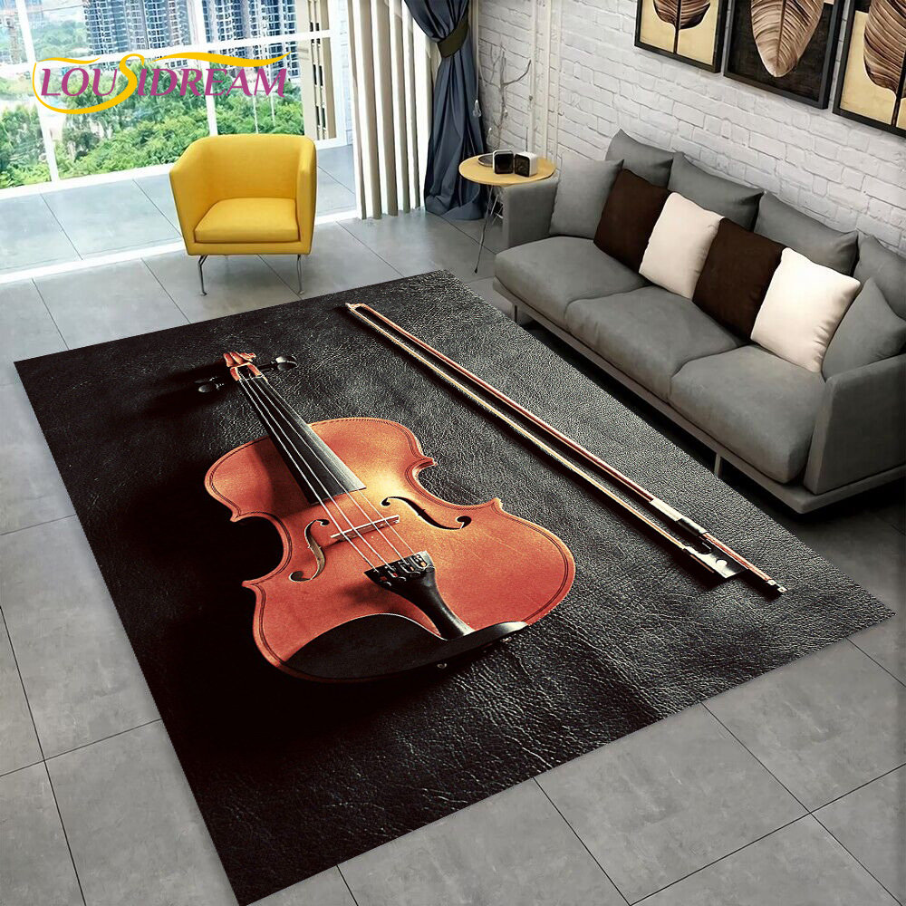 Kids Outdoor Instruments - Violino clássico instrumento música área tapete,