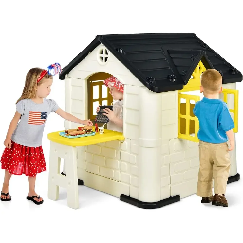 Kids Outdoor Picnic Table - Casinha de Brincar para Crianças, Casa
