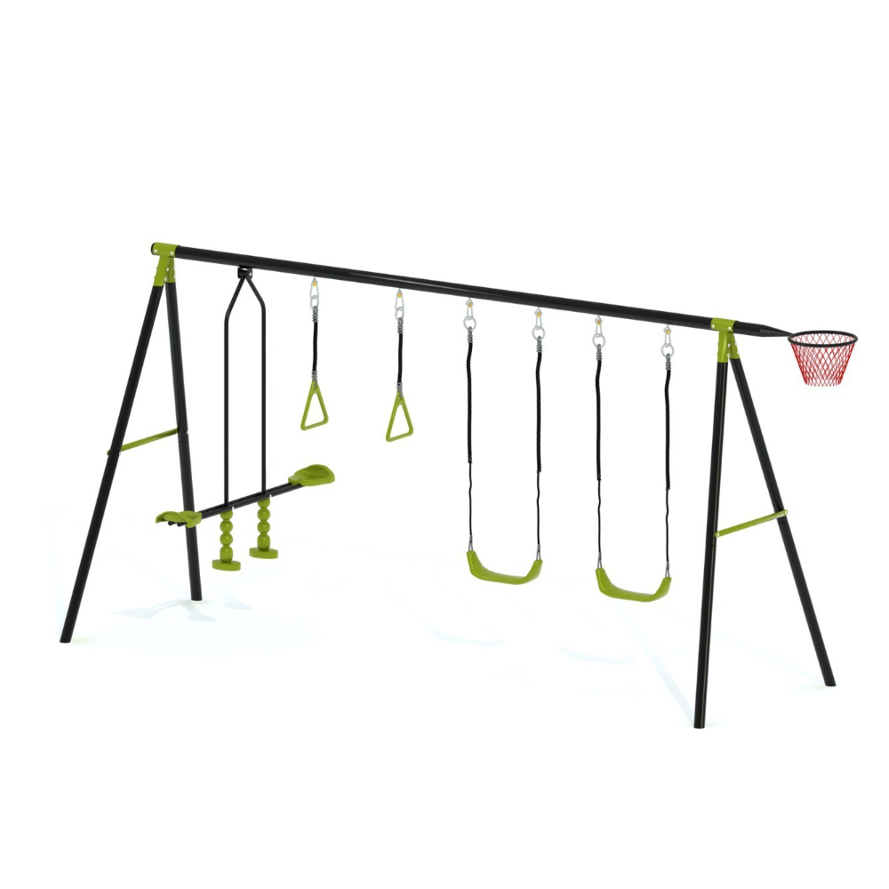 Conjunto de Balanço, Escorrega - Kids Outdoor Swing Set With Slide avaliação e preço