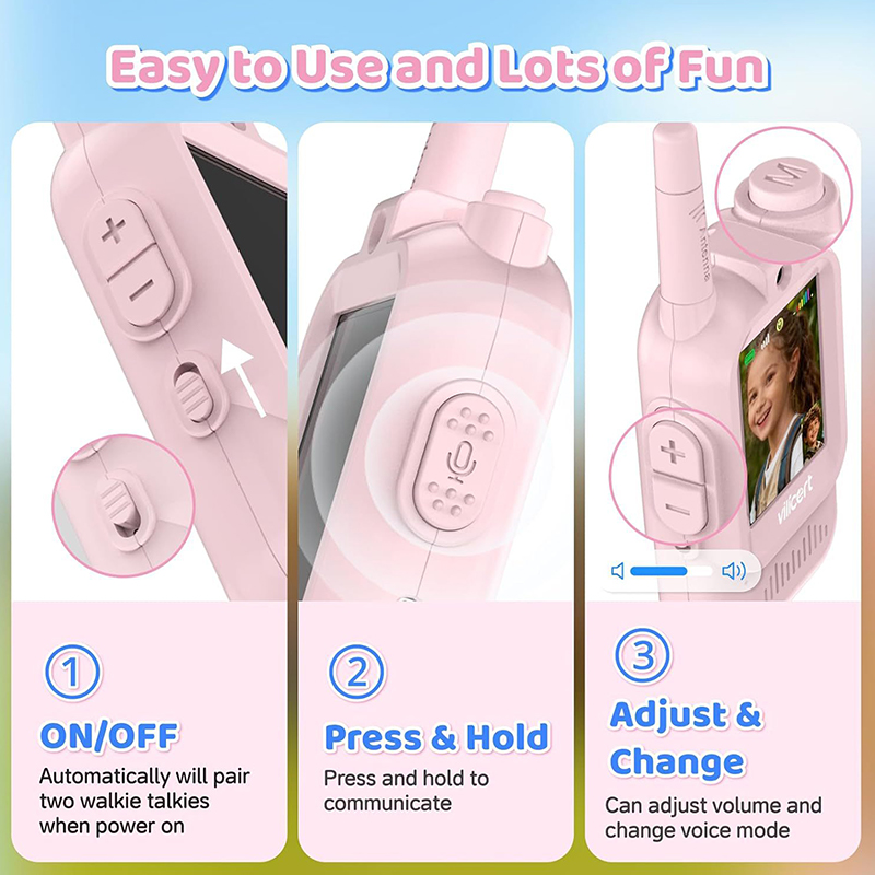 2 pçs vídeo walkie talkies par - Kids Outdoor Voices avaliação e preço