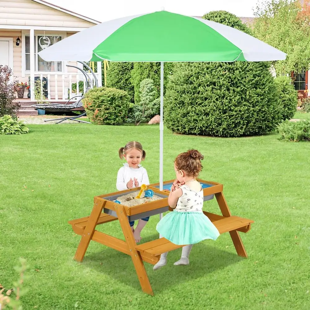 Mesa de Piquenique Infantil 3  - Kids Outdoor Picnic Table avaliação e preço