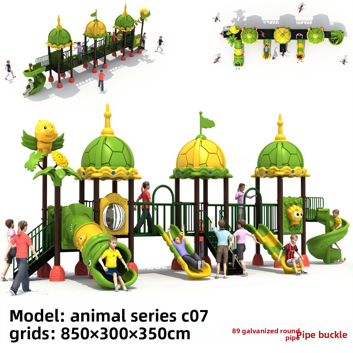Fábrica comercial pequena cria - Kids Outdoor Swing Set With Slide avaliação e preço