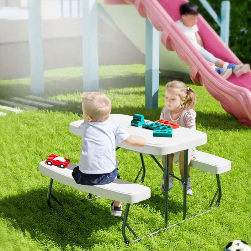 Conjunto de Mesa e Banco Infan - Kids Outdoor Picnic Table avaliação e preço