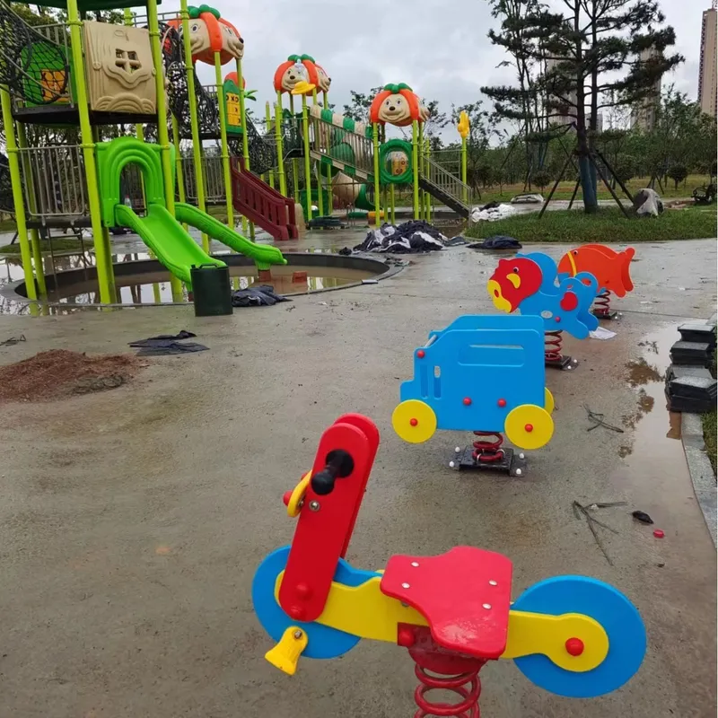 Cavalo de Balanço Duplo para E - Kids Outdoor Music avaliação e preço