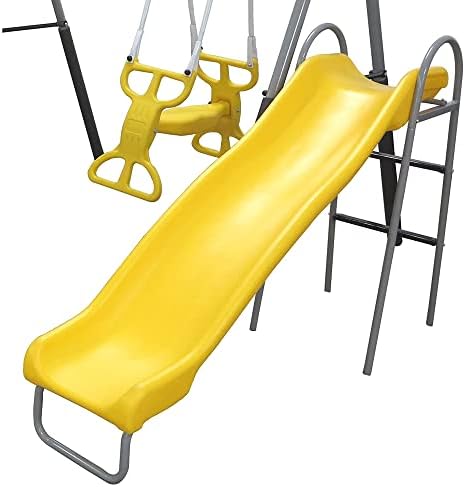 Conjunto de Balanços Infantil  - Kids Outdoor Swing Set With Slide avaliação e preço