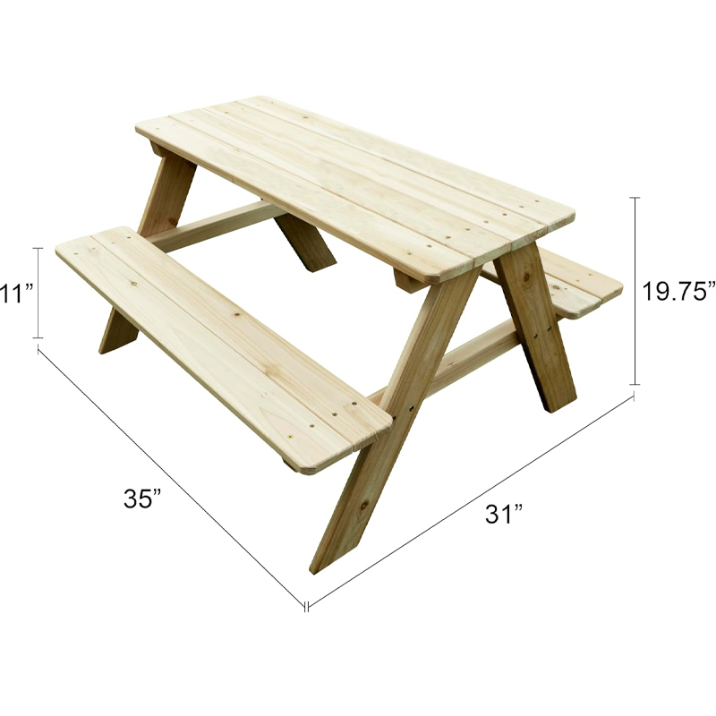 Mesa de Piquenique Infantil de - Kids Outdoor Picnic Table avaliação e preço