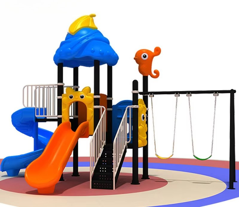 Grande conjunto de balanço inf - Kids Outdoor Swing Set With Slide avaliação e preço