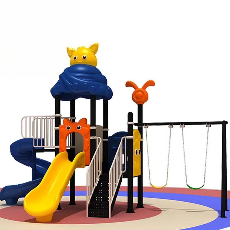 Grande conjunto de balanço inf - Kids Outdoor Swing Set With Slide avaliação e preço