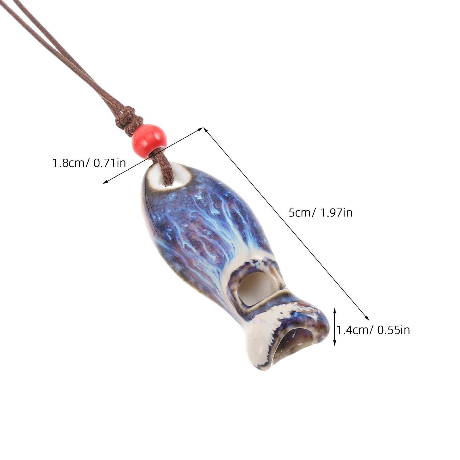 2 Peças Apito de Peixe de Cerâ - Kids Outdoor Instruments avaliação e preço