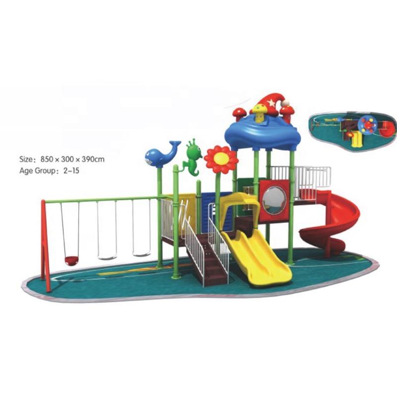 Conjunto de balanço e escorreg - Kids Outdoor Swing Set With Slide avaliação e preço