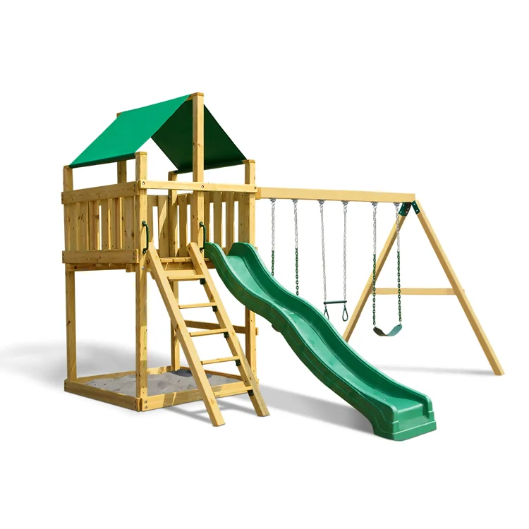 2026 Conjunto de Escorregador  - Kids Outdoor Swing Set With Slide avaliação e preço