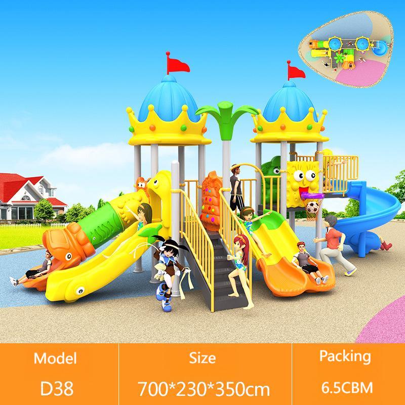 Equipamento de Playground Pequ - Kids Outdoor Swing Set With Slide avaliação e preço