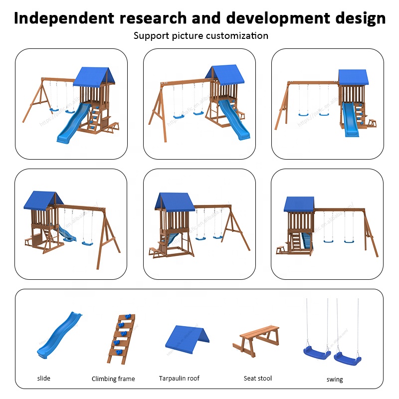 Centro de Recreação - Equipame - Kids Outdoor Swing Set With Slide avaliação e preço