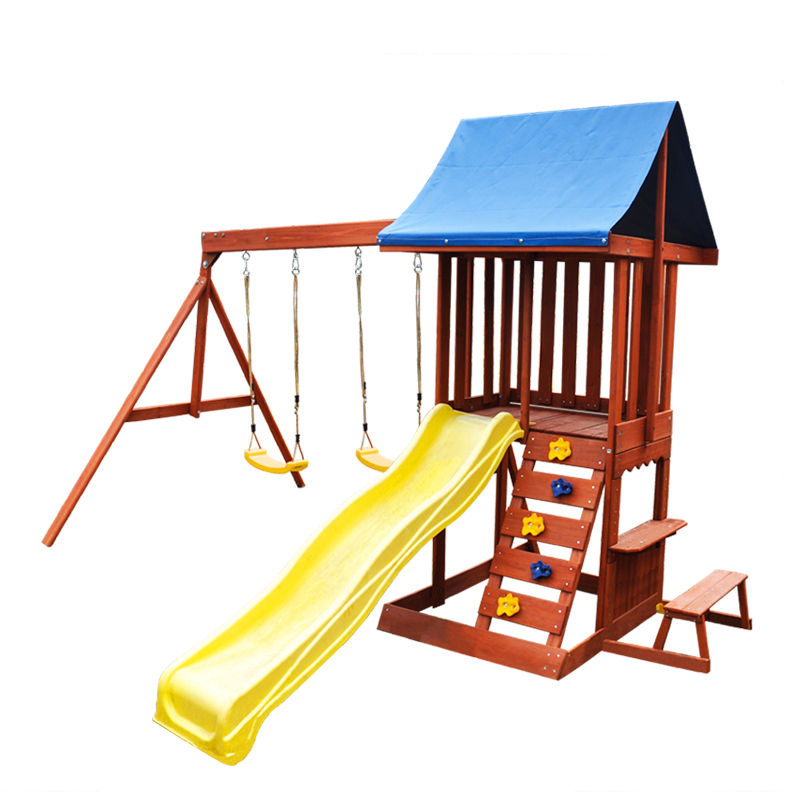 Centro de Recreação - Equipame - Kids Outdoor Swing Set With Slide avaliação e preço