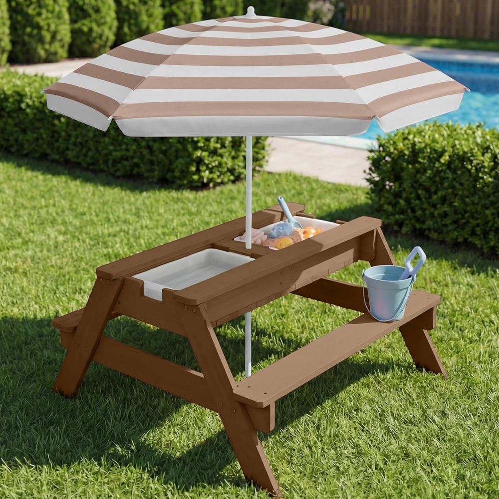 Mesa de Piquenique Infantil co - Kids Outdoor Picnic Table avaliação e preço