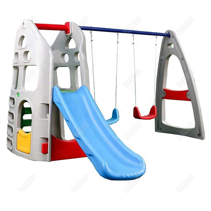Escorregador e Conjunto de Bal - Kids Outdoor Swing Set With Slide avaliação e preço
