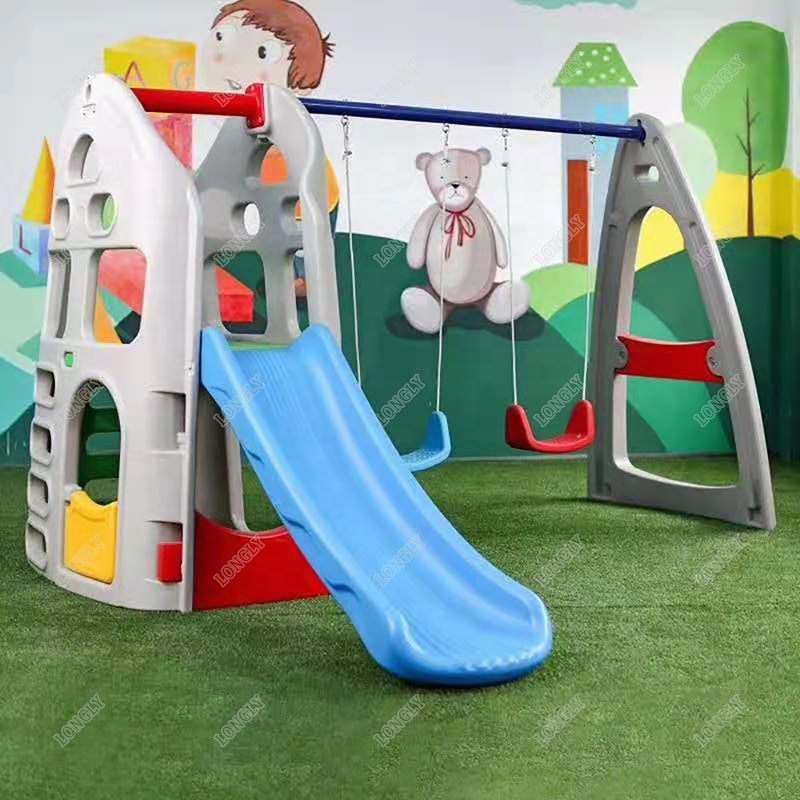 Escorregador e Conjunto de Bal - Kids Outdoor Swing Set With Slide avaliação e preço