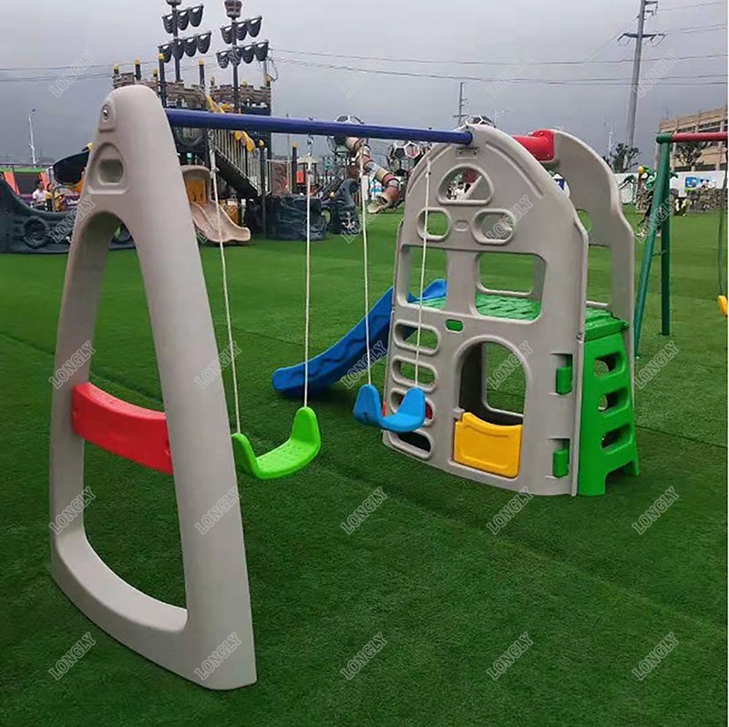 Escorregador e Conjunto de Bal - Kids Outdoor Swing Set With Slide avaliação e preço