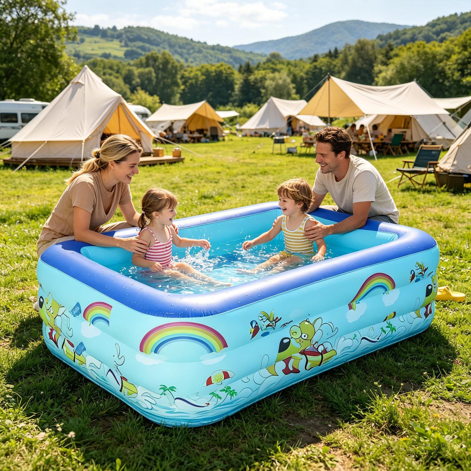 Piscina Inflável Grande para F - Kids Outdoor Frame avaliação e preço