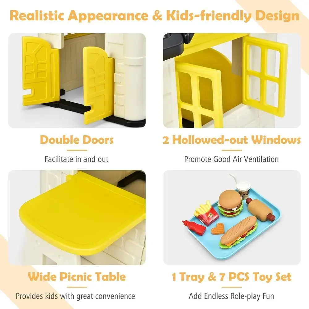 Casinha de Brincar para Crianç - Kids Outdoor Picnic Table avaliação e preço